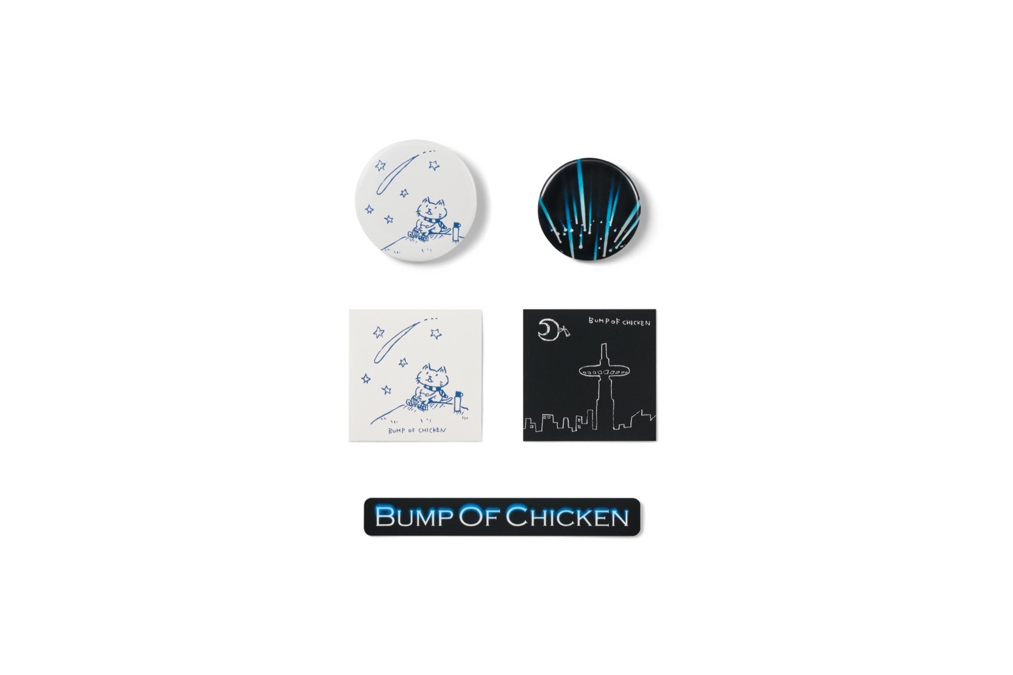 BUMP OF CHICKEN Sticker&Badge Set